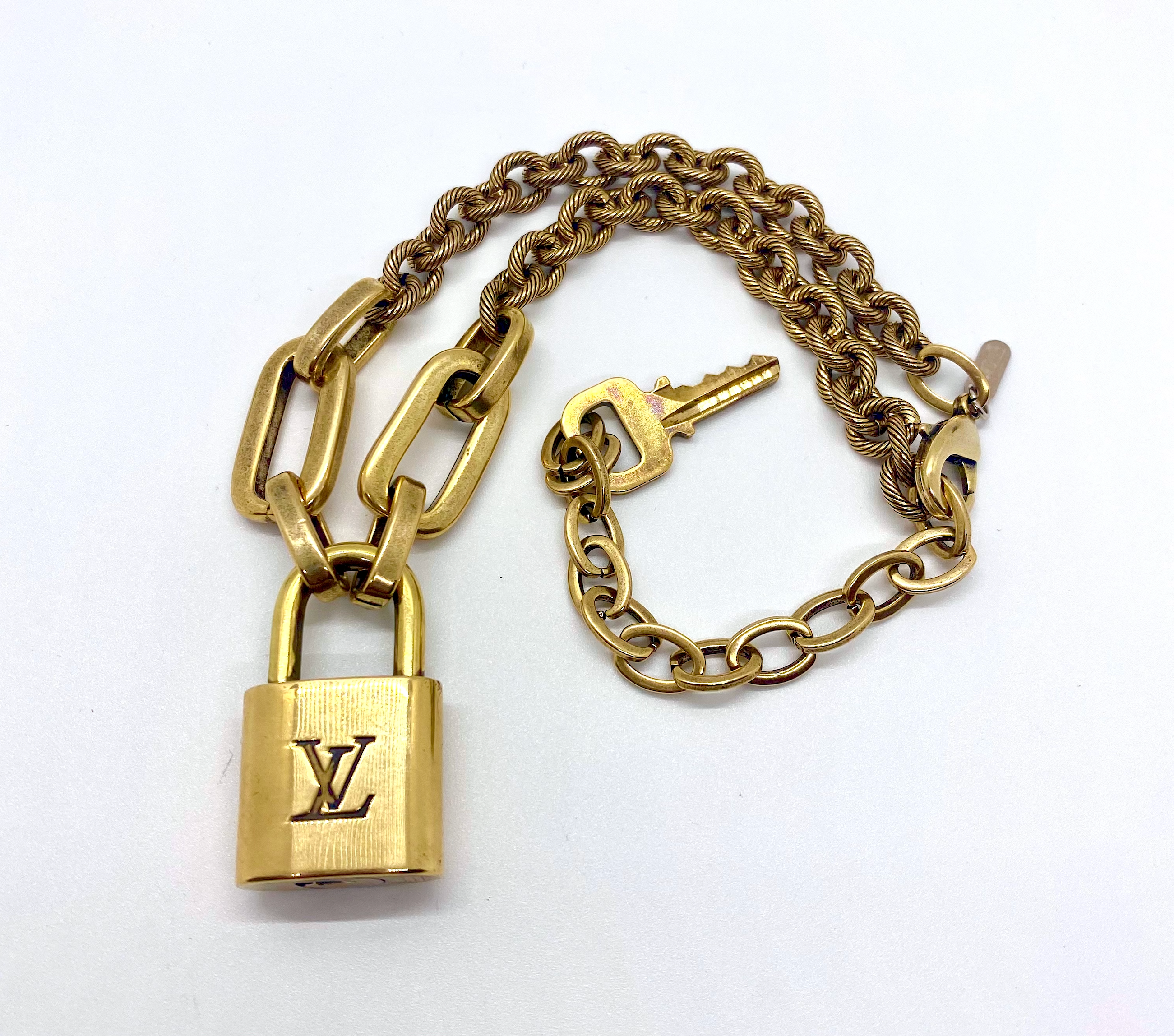 Louis Vuitton Louis Vuitton Padlock necklace LV lock | Grailed